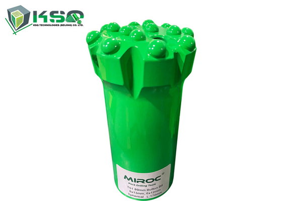 কোয়ারি টানেল এবং গ্রাউন্ডের জন্য 89mm T51 ড্রপ সেন্টার ফেস ড্রিলিং বোতাম বিট