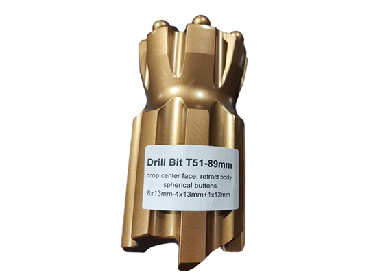 T51-89mm Retrac টংস্টেন কার্বাইড ড্রিল বিট দীর্ঘস্থায়ী ড্রিলিং পারফরম্যান্সের জন্য
