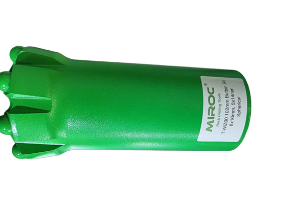T-WIZ60 102mm থ্রেডেড বোতাম রক ড্রিল বিট