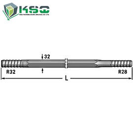 R28 ড্রিফ্টার ছিদ্র R32- হেক্স 32-R28 ফ্লাশিং ঢাল 9.6 মিমি