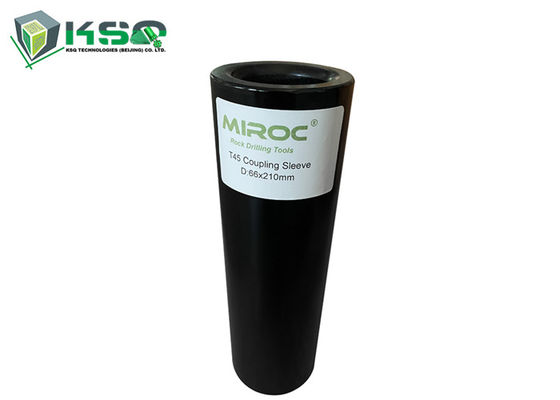 190mm T38 210mm T45 কানেক্টিং এক্সটেনশন ড্রিল রডের জন্য থ্রেডেড কাপলিং হাতা