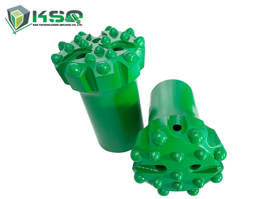 T45 70mm 76mm গোলাকার থ্রেডেড বোতাম রক ড্রিল বিট
