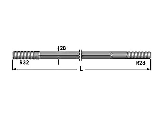 R32-Hex 28-R28 ফ্লাশিং হোল 8.8mm R28 ড্রিফটার রড
