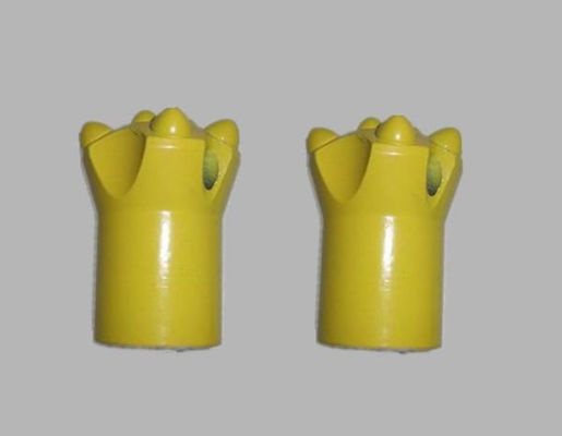 Tungsten Carbide Mining Drilling Tools , 7° Quarrying 34mm Taper Button Bit