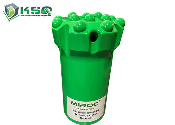 T38 76mm টংস্টেন কার্বাইড মাইনিং টুল থ্রেড রক ড্রিল বোতাম বিট