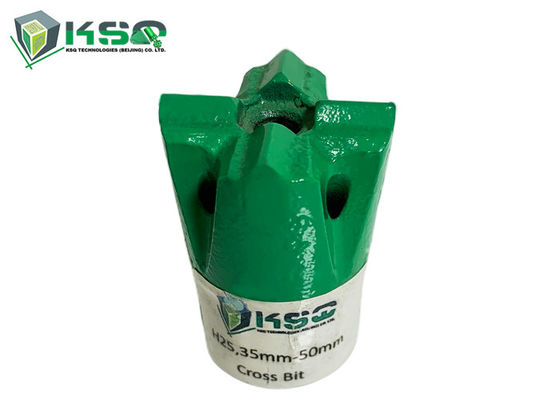 খনির থ্রেডের জন্য H25 Dia 35mm-57mm বোতাম ড্রিল বিট