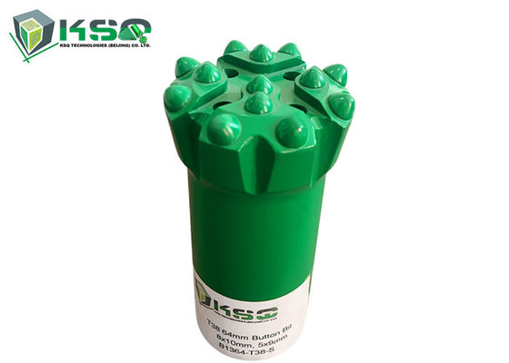 টংস্টেন কার্বাইড T38 বোতাম ড্রিল বিট ব্যাস 64 মিমি ড্রিফটিং