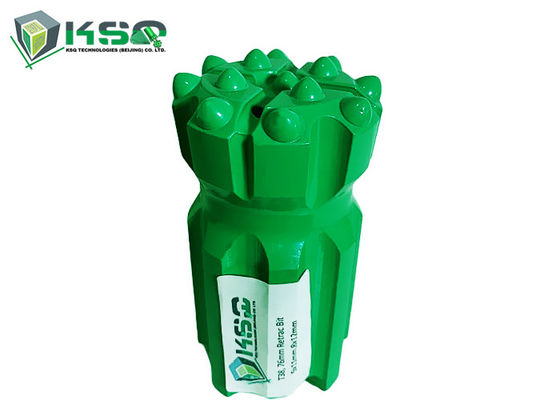 T38 বোতাম ড্রিল বিট 64mm থেকে 76mm শীর্ষ হ্যামার টংস্টেন কার্বাইড থ্রেড