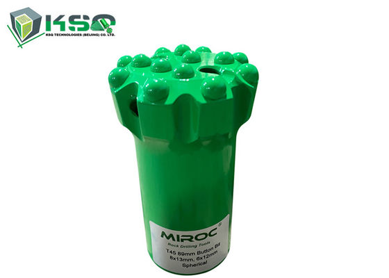 89mm T45 মাইনিং কভারি টপ হ্যামার ড্রিলিং টুলস থ্রেড বোতাম বিট