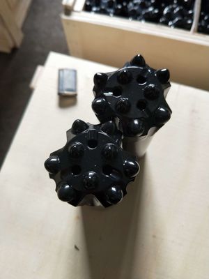 R32 45mm খাদ ছোট রক হোল তুরপুন জন্য ফ্ল্যাট ফেস বোতাম ড্রিল বিট