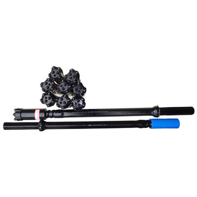 T45 T38 থ্রেডড রক ড্রিল স্টিল রড কার্বাইড উপাদান 0.4 - 6 এম দৈর্ঘ্য