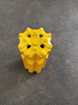 Tungsten কারবাইড বোতাম ড্রিল বিট থ্রেডেড R32 76mm 3 ইঞ্চি Retrac ড্রিল বিট ড্রপ সেন্টার 4 গর্ত