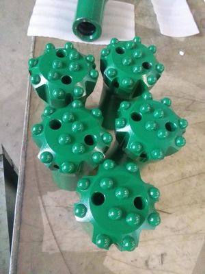 3 ইঞ্চি / 3.5 ইঞ্চি টি 38 ডিথ বোতাম বিট ব্যাকলিস্টিক / গোলাকার টংস্টেন কার্বাইড সন্নিবেশের সাথে শরীরের Retrac