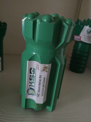 নরম রক তুরপুন T45 76mm থ্রেড বোতাম দ্রুত ব্যবধান সঙ্গে ব্যালিস্টিক প্রত্যাহারযোগ্য ড্রিল বিট