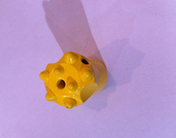 7 ডিগ্রি 34 মিমি বোতাম ড্রিল বিট ট্যাপার্ড সরঞ্জামগুলি মেটাল ড্রিলিং ওরে মাইনিং