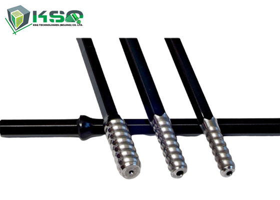 হেক্স 25 ড্রিফটার রড গতি রড শ্যাঙ্ক শেষ প্রান্ত রড আর 25 দৈর্ঘ্য 610-3600 মিমি খনির জন্য