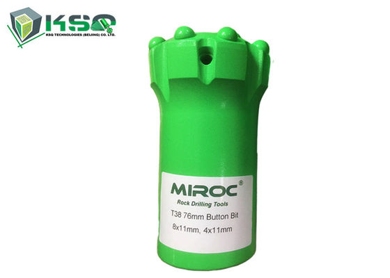 ব্যালিস্টিক কার্বাইড সন্নিবেশ সহ T38 76 মিমি বোতাম ড্রিল বিট সাধারণ দেহ
