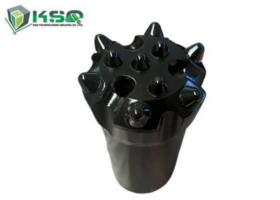 T45 76mm ফ্ল্যাট ফেস 10 ব্যালিস্টিক লং হোল ড্রিলিং বোতাম ড্রিল বিট