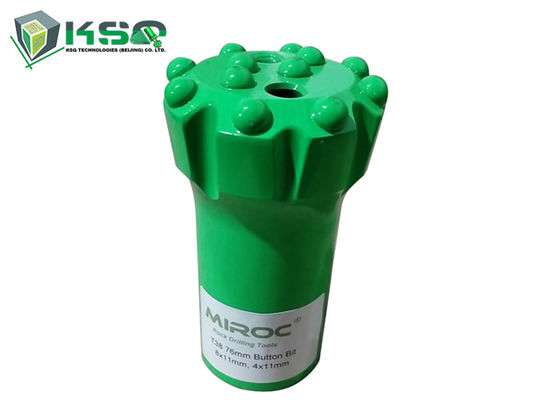 টেকসই ফ্ল্যাট শেপ T38 76mm বাটন রক ড্রিল বিট