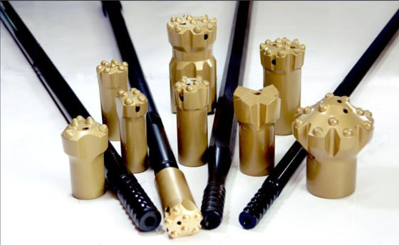 শিলা হোল থ্রেড ডিল ছিপ R32 / R38 / T38 / T45 / T51 রক তুরপুন মেশিন জন্য